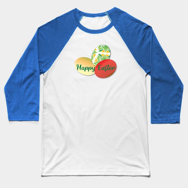 Happy Easter Baseball T-Shirt by dddesign